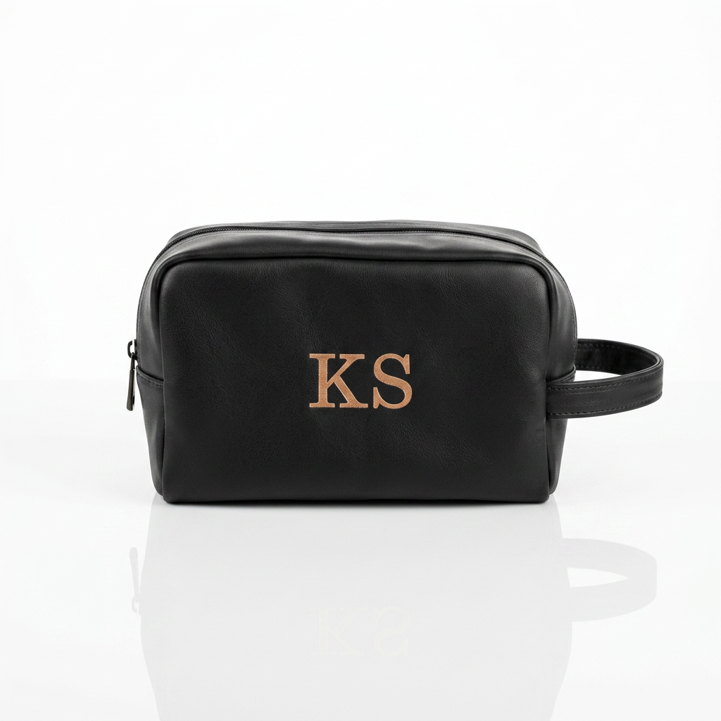The YOUNfit Leather Toiletry Pouch