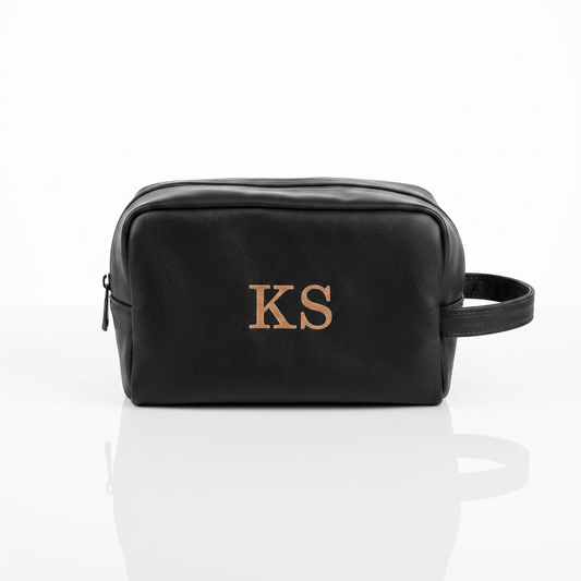 The YOUNfit Leather Toiletry Pouch