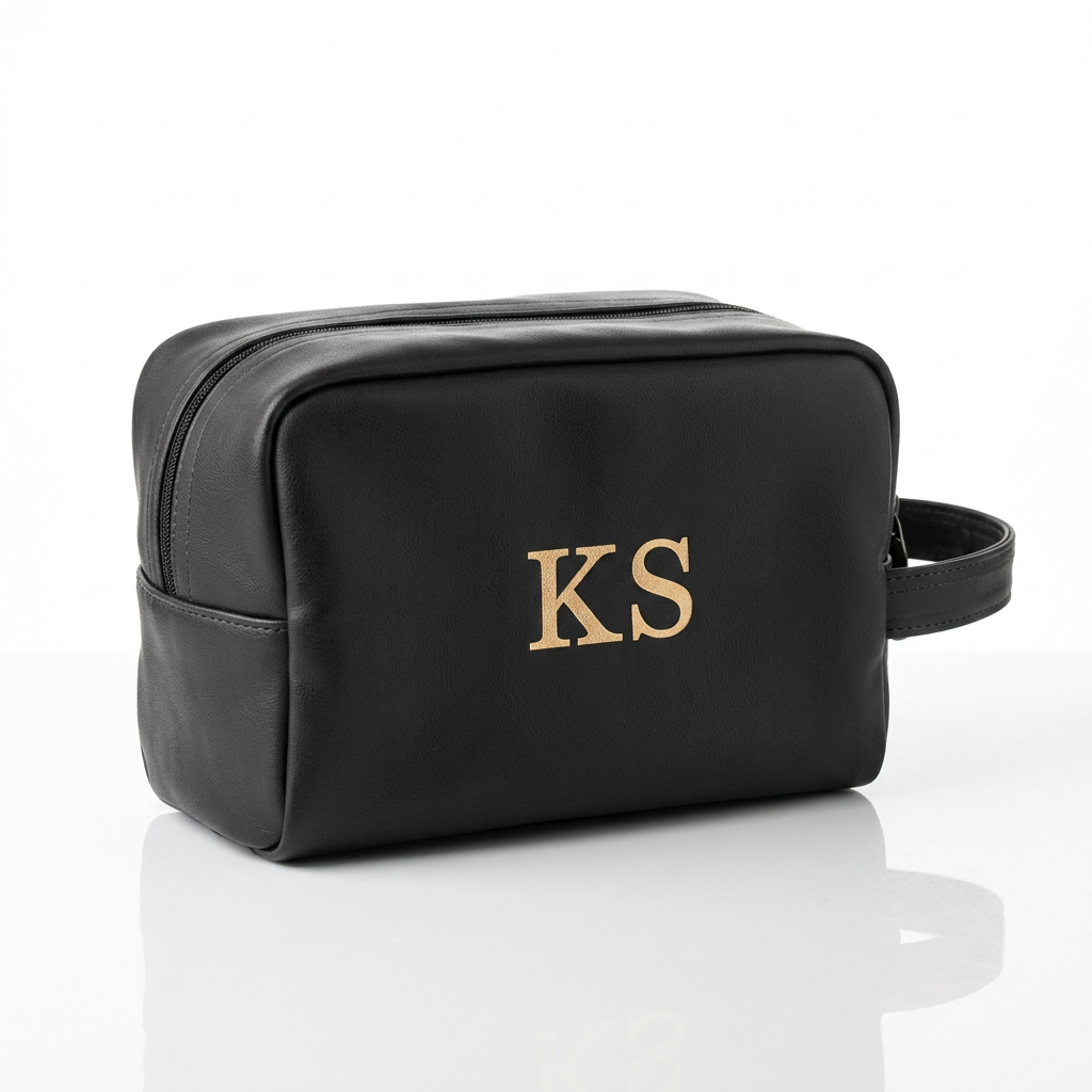 The YOUNfit Leather Toiletry Pouch
